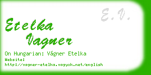 etelka vagner business card