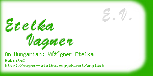 etelka vagner business card